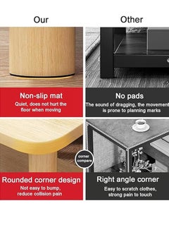 VUCATIN 2 Tier Living Room End Table Boho Side Table with Storage Shelf Nightstand Bedside Table Sofa Table for Small Spaces Bedroom Living Room Entryway Farmhouse Easy Assembly  - Image 4
