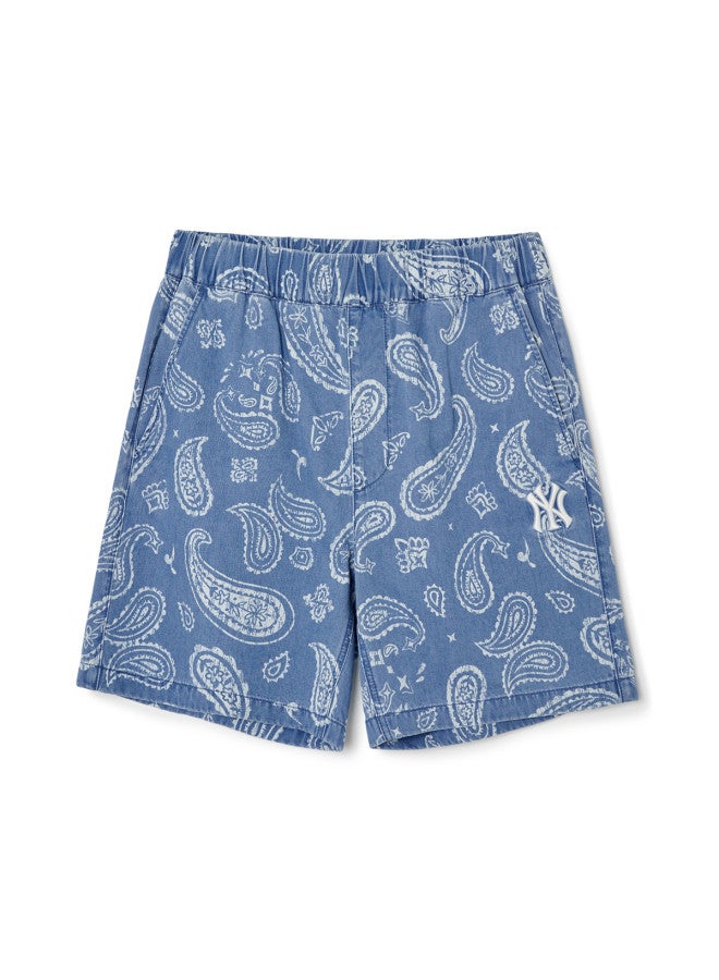 MLB Men'S Sport Casual Denim Shorts Paisley Fashion Summer Dpi01 - Image 4