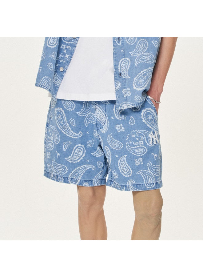 MLB Men'S Sport Casual Denim Shorts Paisley Fashion Summer Dpi01 - Image 2
