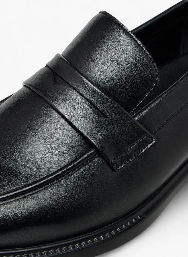 DUCHINI BLACK Men'S Cutout Detail Slip-On Loafers for Men | Best Price UAE