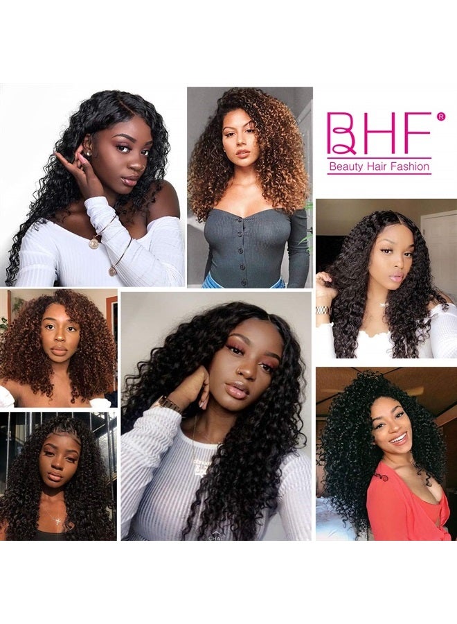 BHF 26 inch Kinky Curly Clip In Hair Extensions 140g Double Weft Curly Wave Clips in on Synthetic Hair Extensions Hair pieces for Women 7pieces (#MT4/30) - Image 4