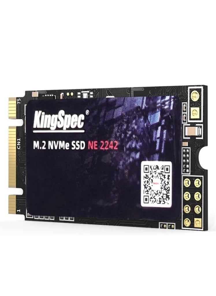 KingSpec 512GB M.2 NVMe 2242 SSD,  PCIe Gen3x2 Internal Solid State Drive for Laptop/Notebook  - Image 1