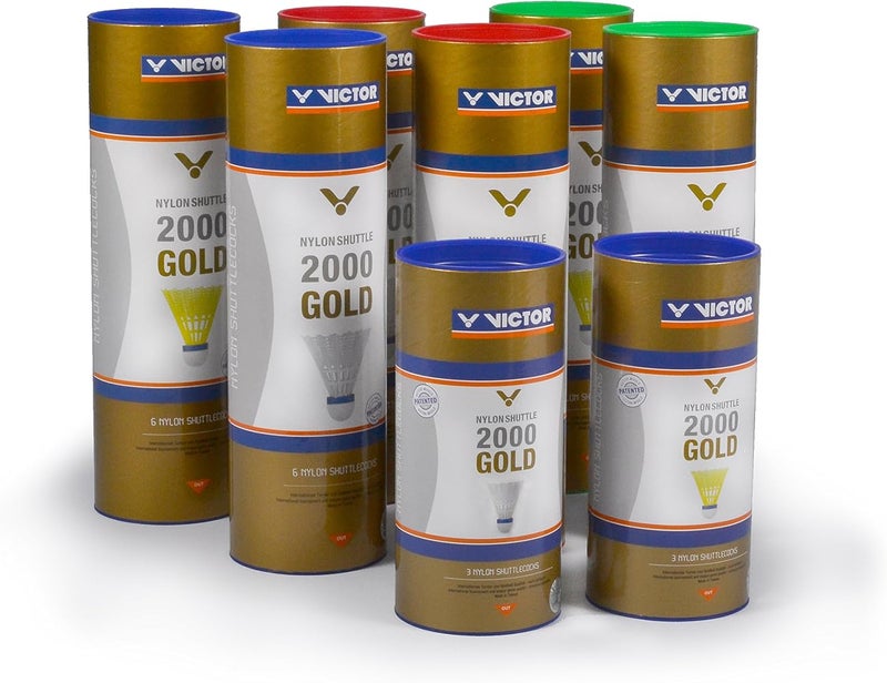 VICTOR nylon Shuttlecock Shuttle 2000 6per tin - Image 3