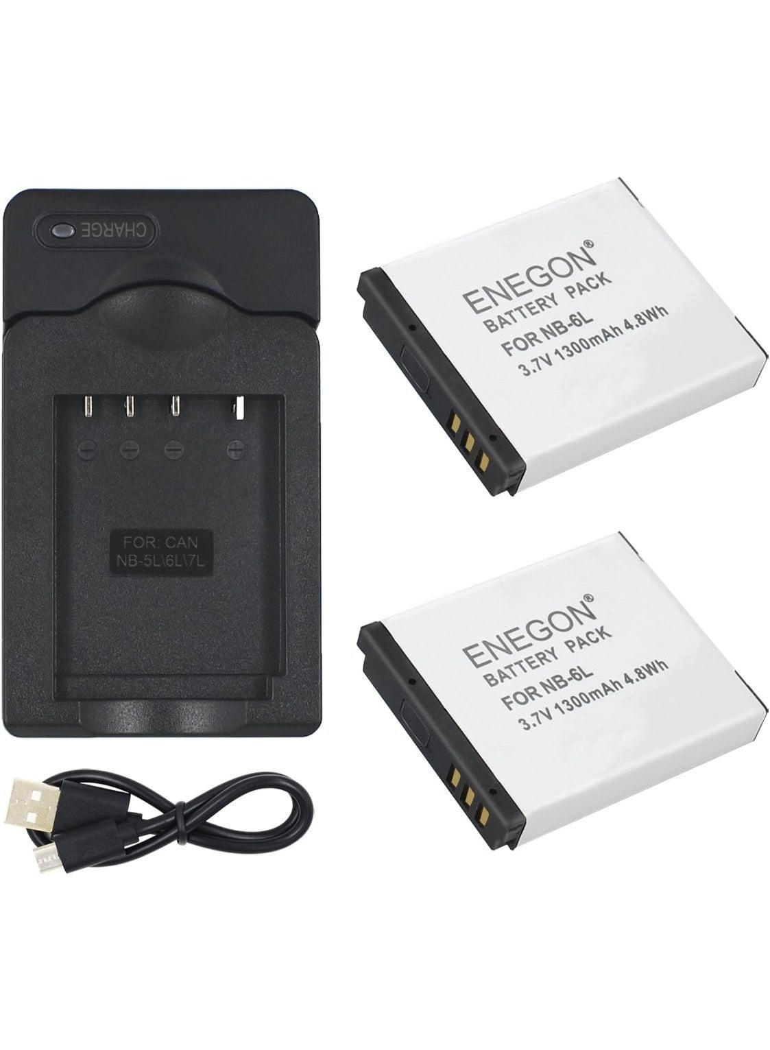 enegon Enegon Battery And Charger Kit For Canon nb-6l Z7F0B29D5EE17EE91A509Z