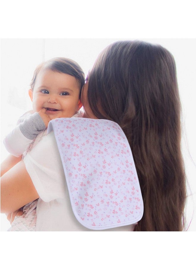 Hakochia Burp Cloths for Baby Girls Organic Cotton Large Burp Clothes Extra Absorbent Soft Burping Rags Spit Up Cloth Sets for Newborns 8 Pack - Image 4