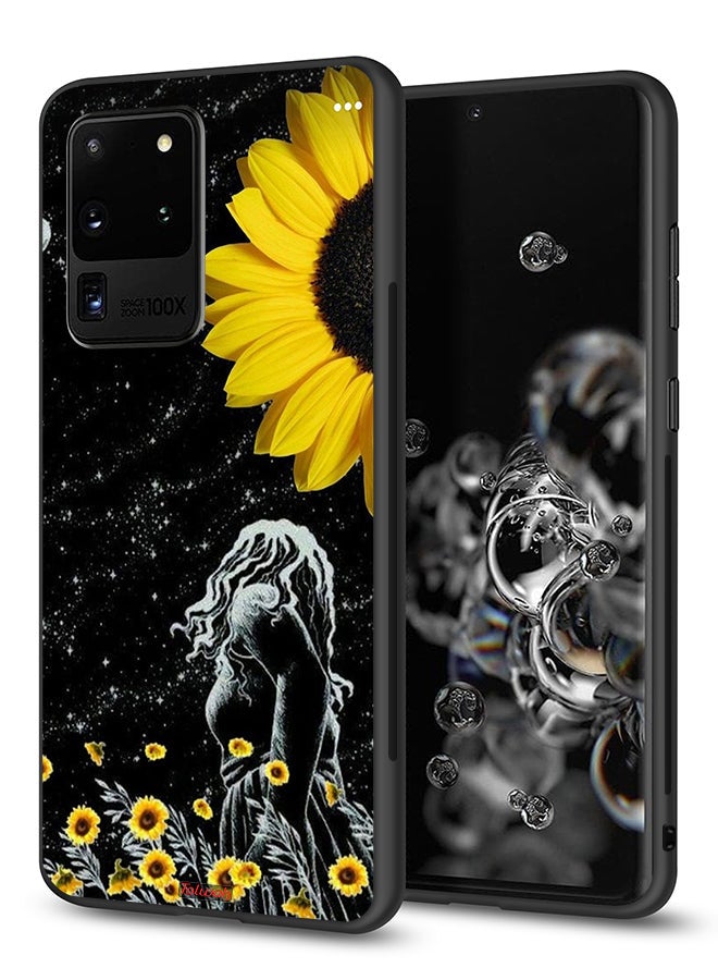 Tolwak Samsung Galaxy S20 Ultra Protective Case Cover Girl Look At Moon Art - Image 1