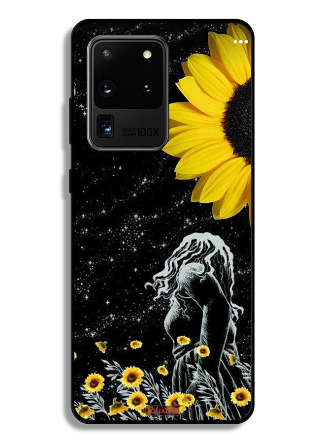 Tolwak Samsung Galaxy S20 Ultra Protective Case Cover Girl Look At Moon Art - Image 2