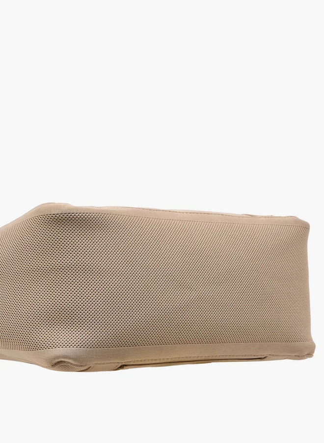 Le Confort Textured Tote Bag with Double Handle and Zip Closure