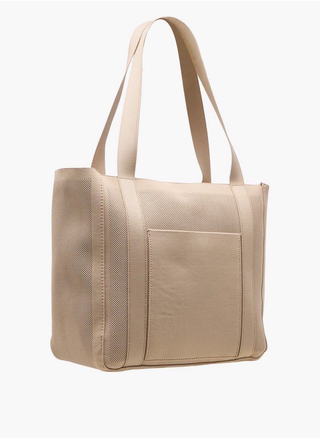 Le Confort Textured Tote Bag with Double Handle and Zip Closure  - Image 3