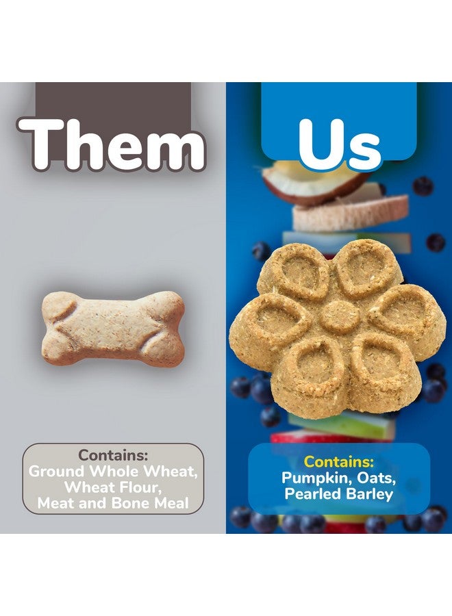Fruitables Biggies Dog Biscuits Crunchy Dog Treats Packed with Real Fruit Flavor Free of Wheat, Corn and Soy Pumpkin & Blueberry 16 oz - Image 3