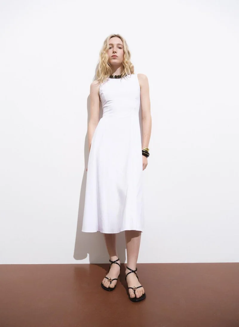 MANGO Flared Midi-Dress