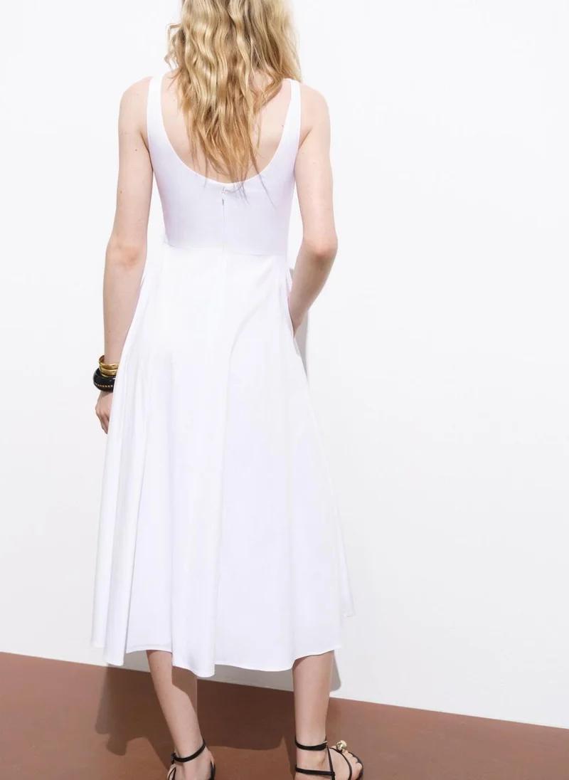 MANGO Flared Midi-Dress