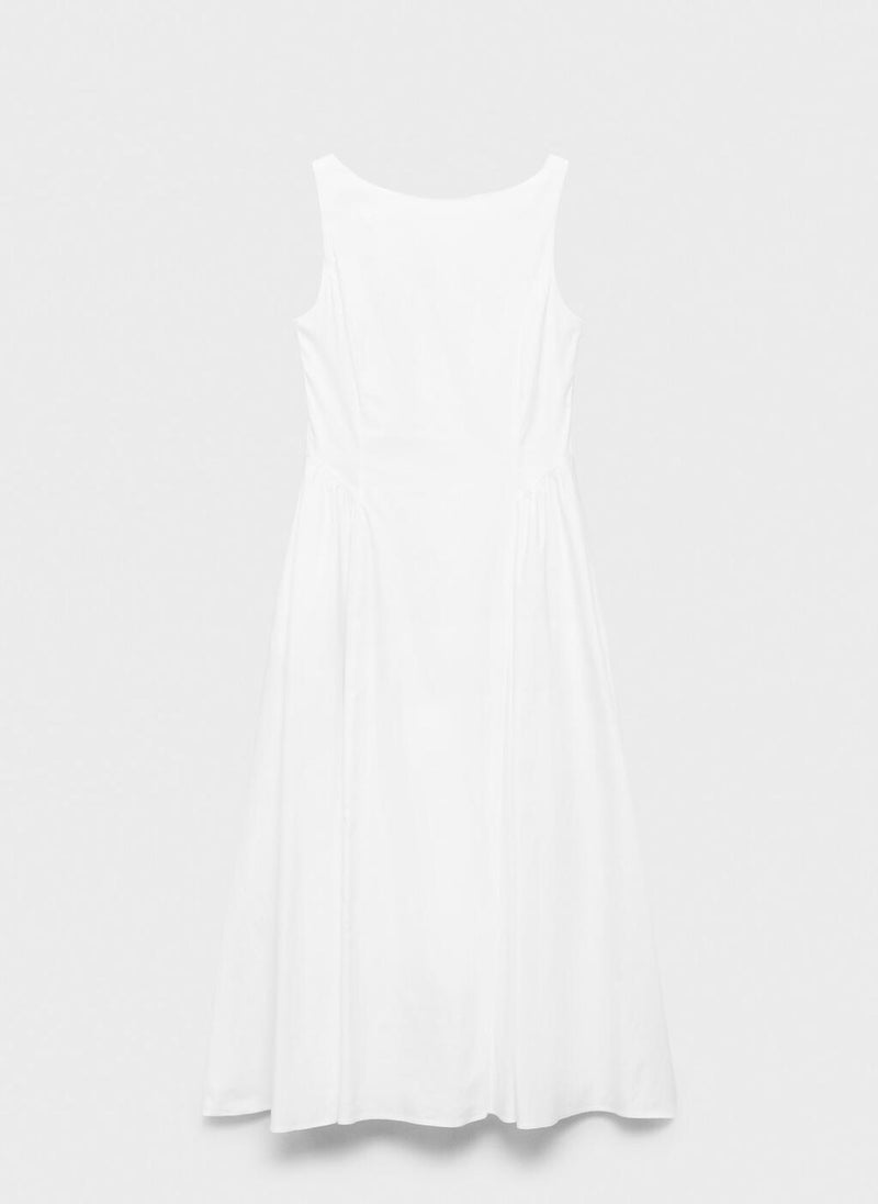 MANGO White Sleeveless Midi Dress  - Image 5