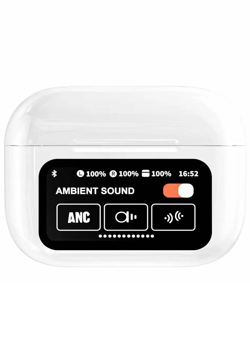 ANC A9 Pro Bluetooth Headphones Full Color LCD Smart Touch Screen ANC Noise Free Wireless Headphones - Image 2