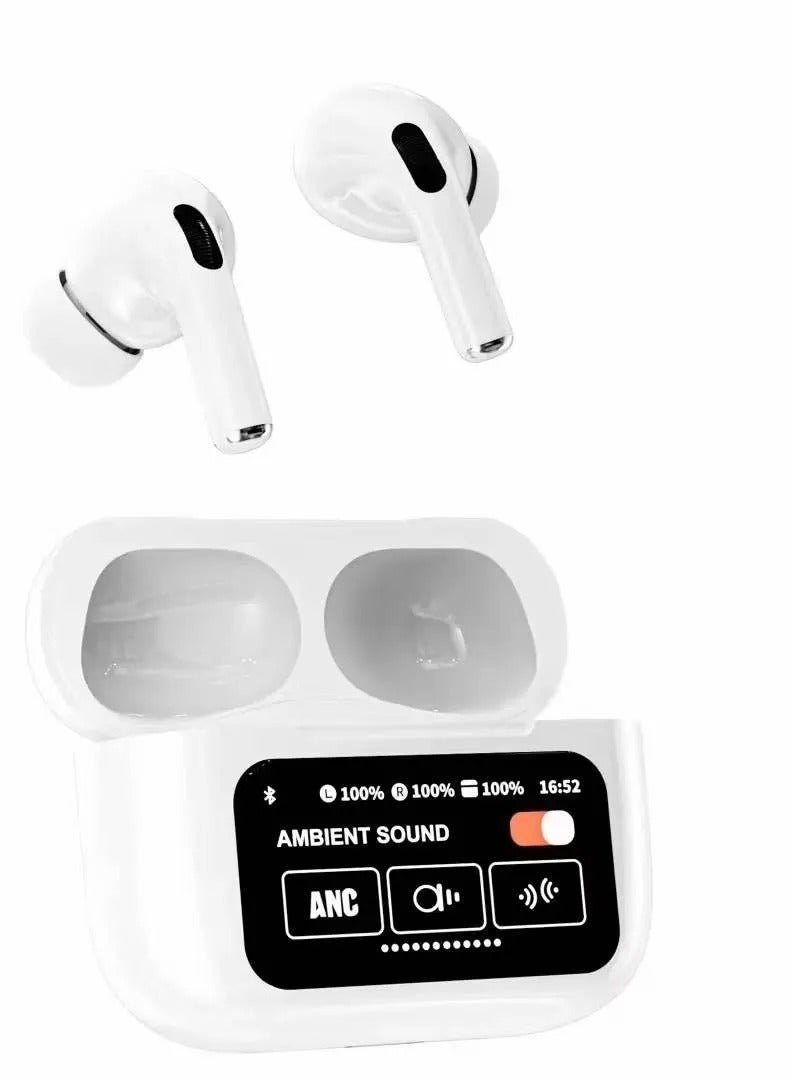 ANC A9 Pro Bluetooth Headphones Full Color LCD Smart Touch Screen ANC Noise Free Wireless Headphones - Image 4
