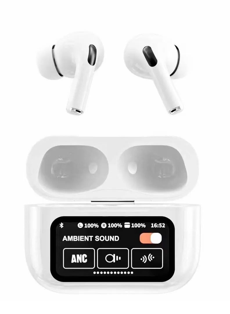 ANC A9 Pro Bluetooth Headphones Full Color LCD Smart Touch Screen ANC Noise Free Wireless Headphones - Image 3