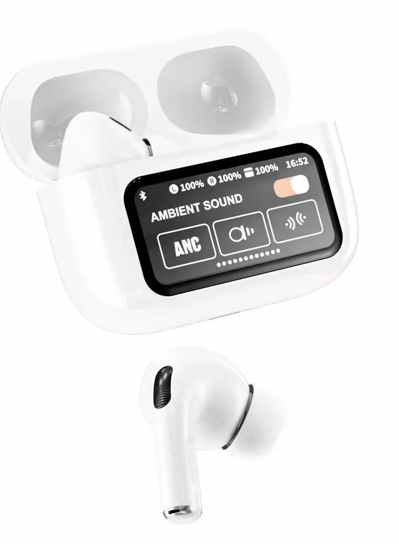 ANC A9 Pro Bluetooth Headphones Full Color LCD Smart Touch Screen ANC Noise Free Wireless Headphones - Image 5
