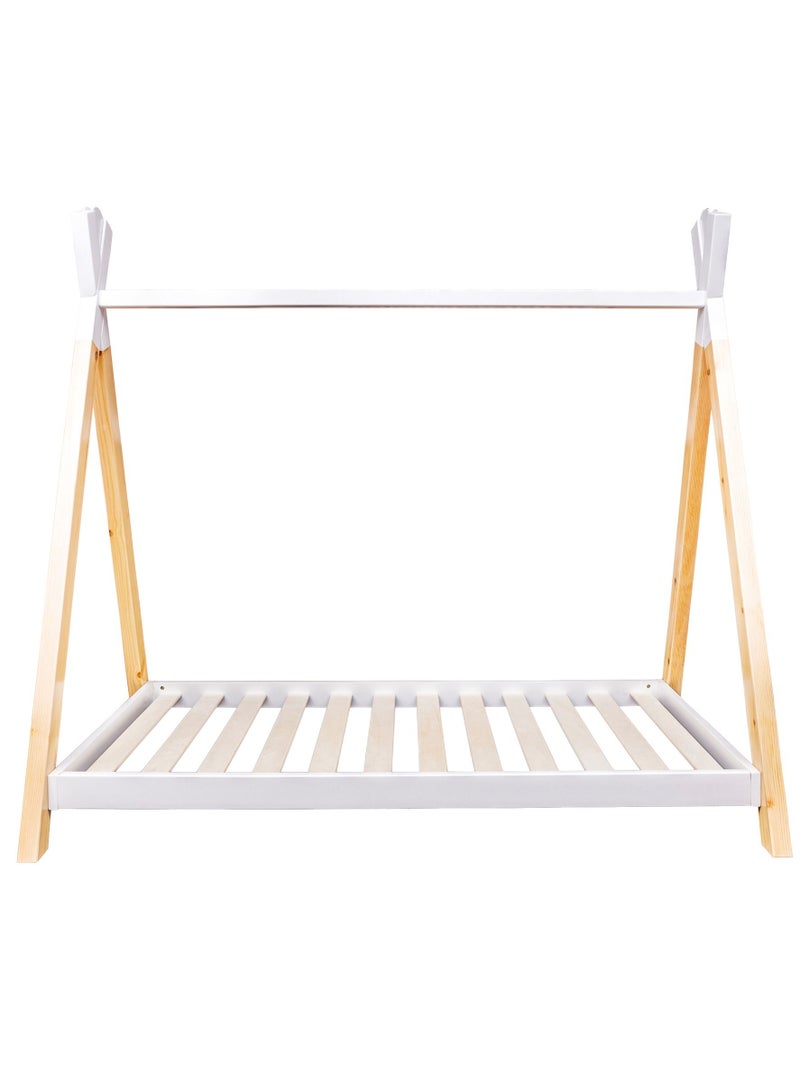 Kinder Valley Teepee Toddler Bed Frame Two Tone | Pine Kid's Bed - Image 2