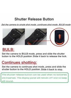 PHOLSY Camera Remote Shutter Release C8 Timer Shutter Release Cable with Intervalometer for Canon EOS R3, R5, 10D, 6DII, 1DXII, 1DXIII, 1DSIII, 1D C, 1DIV, 1DIII, 1D II N, 5DII, 5DIII, 5DIV, 5DS, 5D,  - Image 3