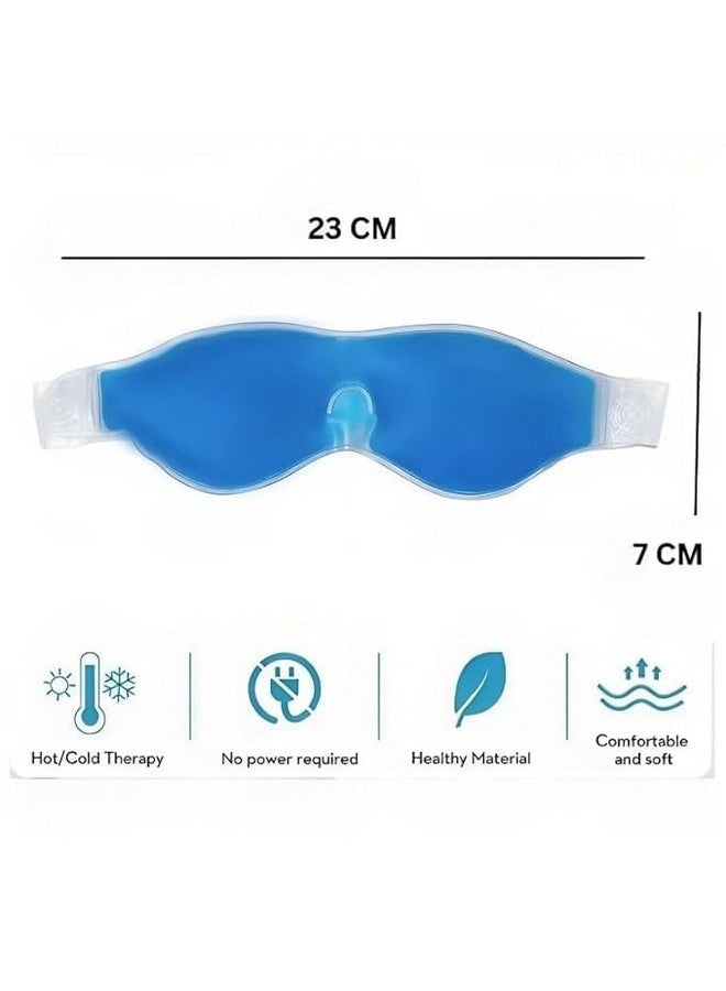 Zenkova Cooling Gel Relaxing Eye Mask for Dark Circles, Dry Eyes, Cooling Eyes, Pain Relief, Redness, Eye Patches, Sleeping Cool Pad Suitable for All Family Members - Blue - Image 2