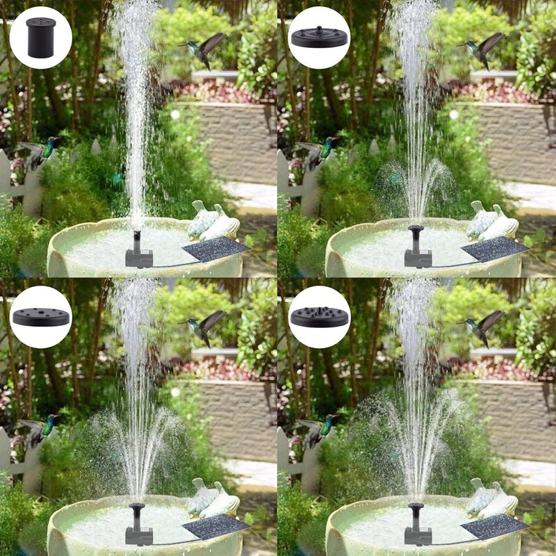 LAWOHO Solar Fountain Pump Kit with Separate Solar Panel, 1.8 W Upgraded Solar Water Pump with 3 M Long Cable & 4 Nozzles Solar Water Fountain for Bird Bath, Outdoor Pond, Patio Garden No Power Storage - Image 4
