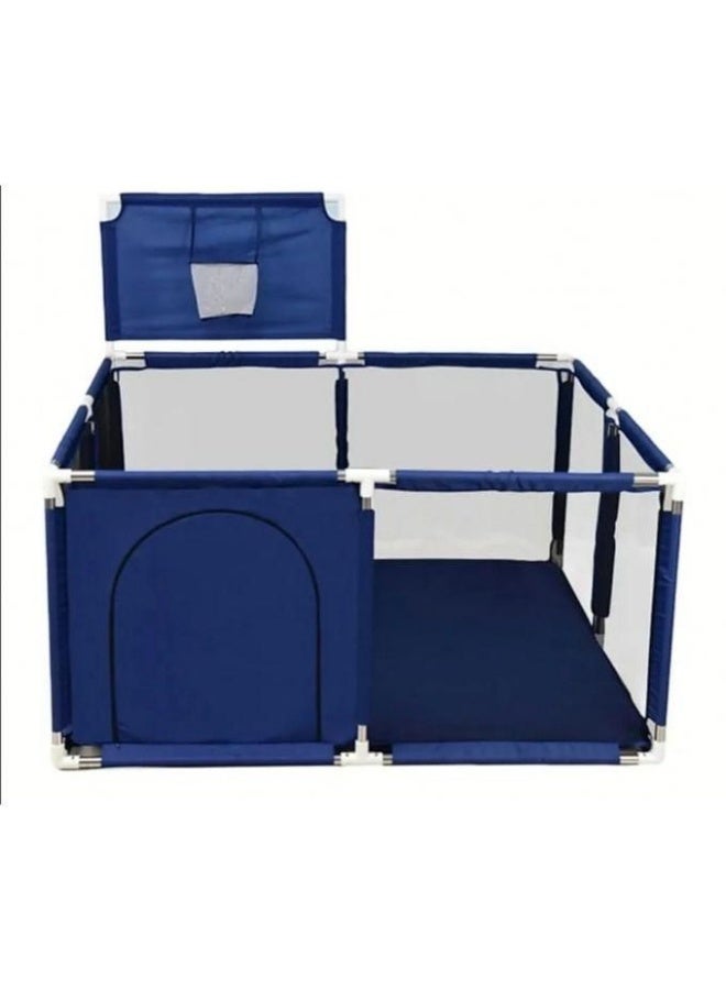 ساحة لعب للأطفال مع كرات السلة و20 كرة (داكنة زرقاء) - Image 1