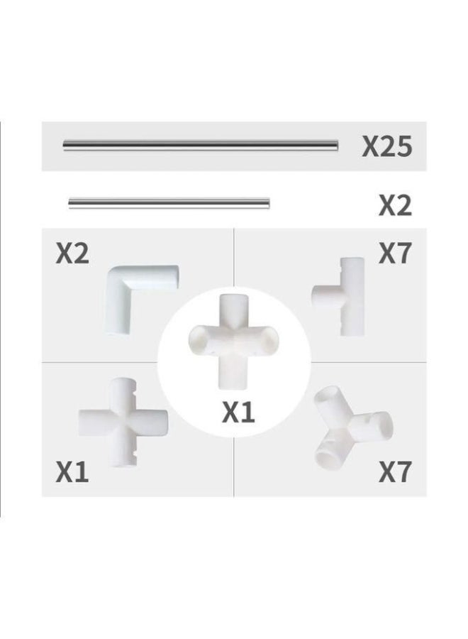 ساحة لعب للأطفال مع كرات السلة و20 كرة (داكنة زرقاء) - Image 3
