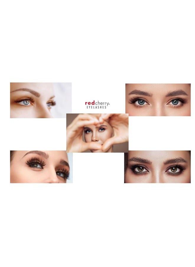 Red Cherry False Eye Lashes 43 (6 Pack) - Image 5