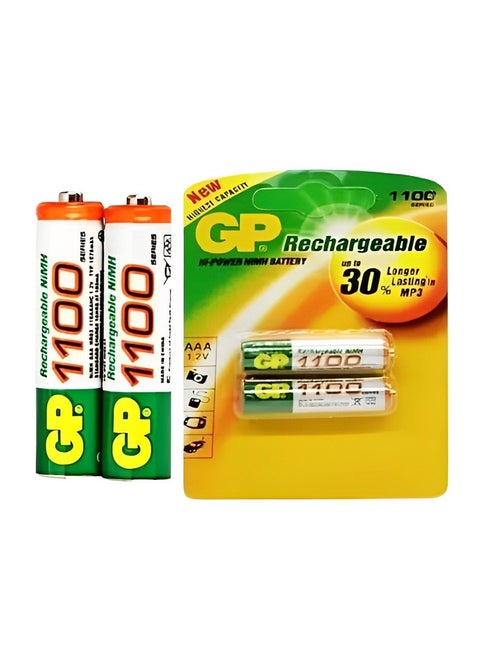 Batteries AAA Rechargeable Battery 1.2V 1100mAh - Pack of 2