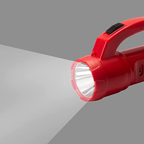 Lexton Comet Rechargeable LED Torch | 1200mAh Li-ion Battery | Dual Lighting Mode with Sliding Switch | 1W SMD Front LED | Type-C Charging Port | 3-4 Hours Runtime | for Home & Outdoor - Image 3