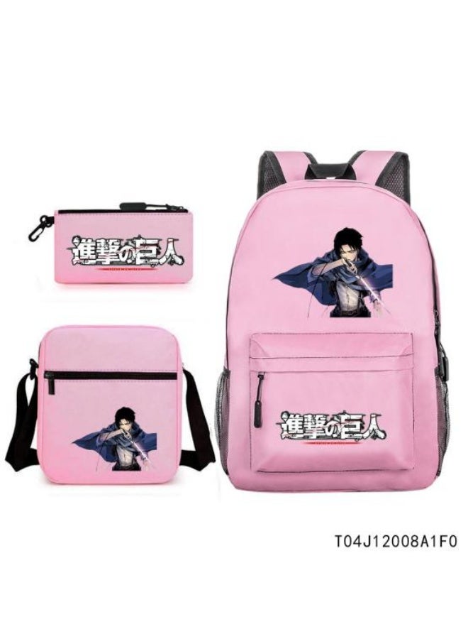 Exquisite anime element backpack set, strong sense of design, super practical storage function - 765  - Image 1