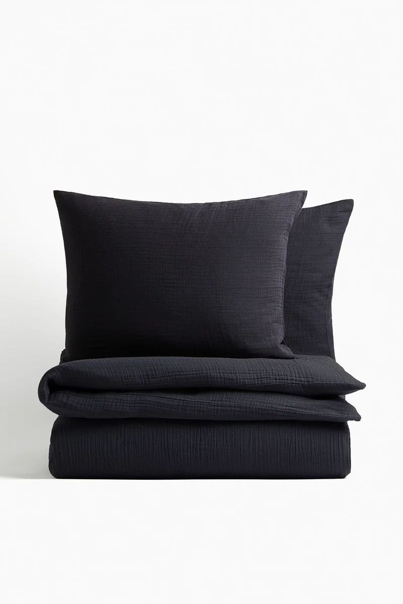 اتش اند ام طقم غطاء لحاف من القطن