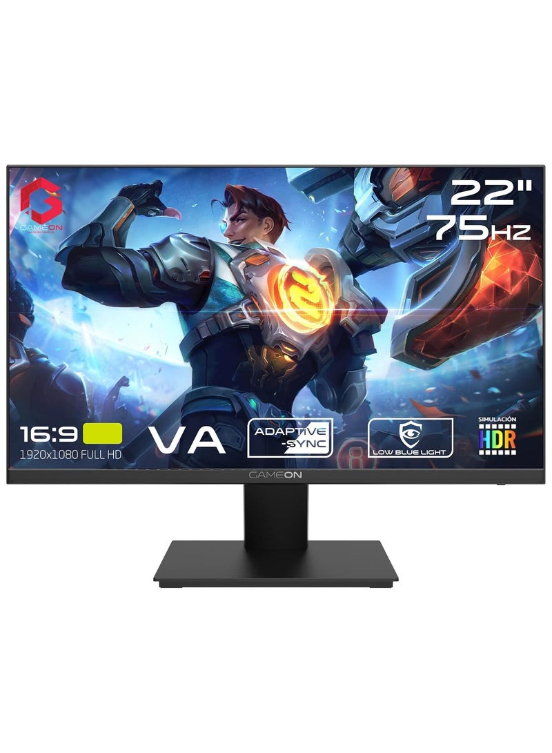 GAMEON GOB22FHD75VA 22 Inch Gaming Monitor