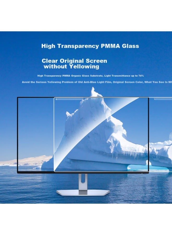 Llano (Llano) [Rhine Certification] Laptop Monitor Anti-Blue Light Protection Screen Anti-Radiation Eye Protection Film Desktop Acrylic Hanging Lg Universal 17-Inch 5:4 - Image 4