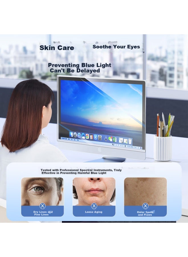 Llano (Llano) [Rhine Certification] Laptop Monitor Anti-Blue Light Protection Screen Anti-Radiation Eye Protection Film Desktop Acrylic Hanging Lg Universal 17-Inch 5:4 - Image 3