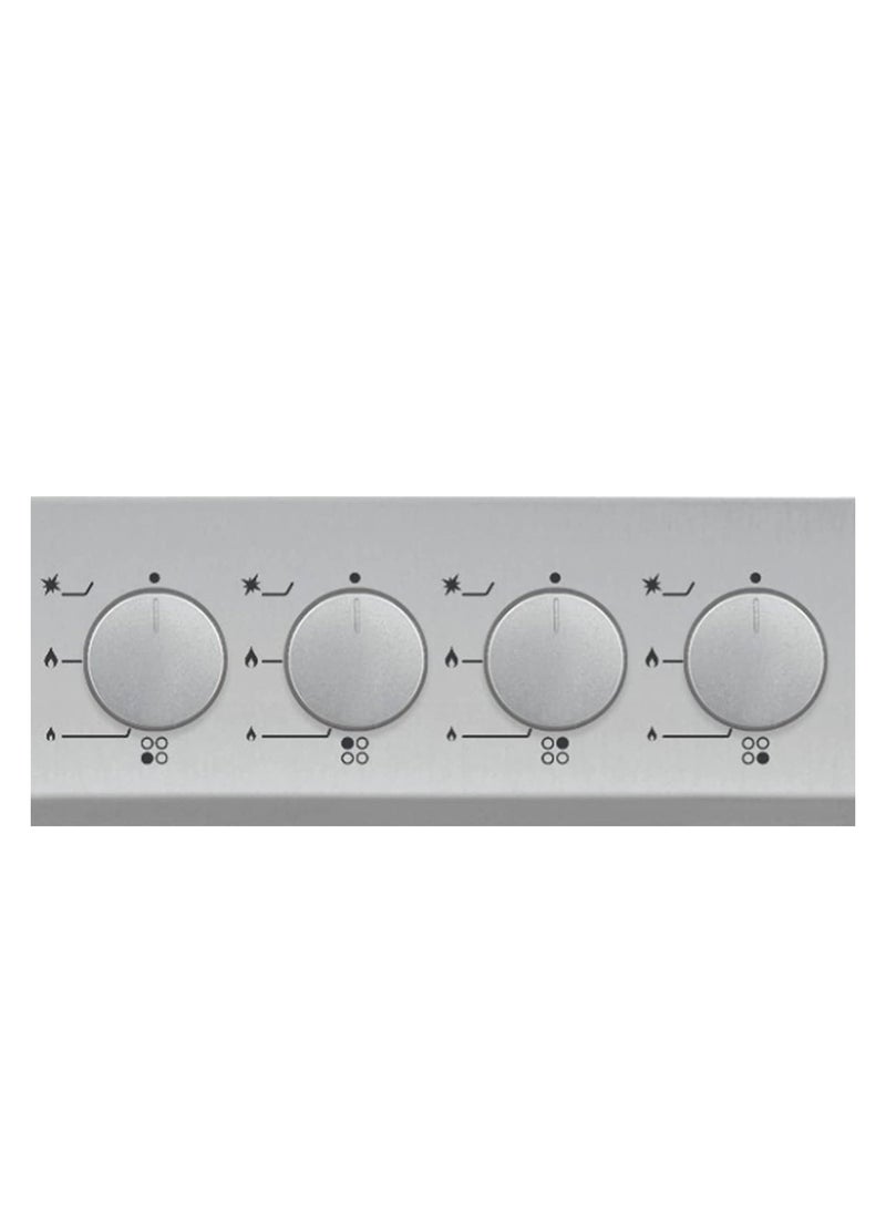 Milton - Milton 4 Burner Built In Stainless Steel Gas Hob - Image 1