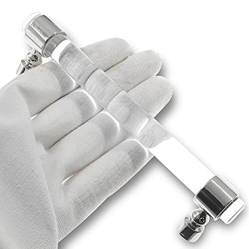 Cionyce 2 Pack Acrylic Cabinet Knobs Silver Drawers Knobs, Clear Single Hole T Bar Cabinet Pulls for Dresser Drawers Kitchen Cabinet, 10" Hole Centers, 11" Overall Length - Image 5