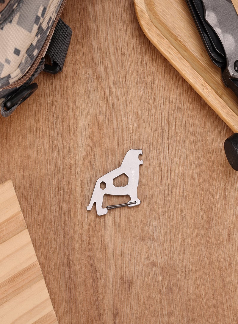 SKYFOX Multitool Carabiner Clip Keychain with AirTag Case, EDC Credit Card Tool with Bottle Opener,Screwdriver, Hex Wrench,Pry Bar for Hiking Camping Travel Adventure Tools - Image 4