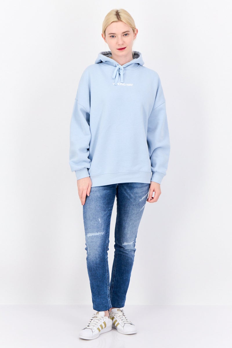 Don't Call Me Jennyfer Disney x DCMJ Women Alice In Wonderland Long Sleeve Hoodie, Light Blue  - Image 3