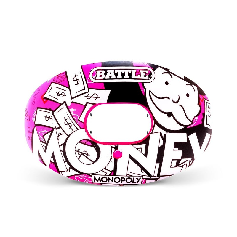 Battle Sports Oxygen Football Mouthguard - Football Mouth Guard with Strap, Superior Airflow & Better Performance, Maximum Breathability, Works with Braces (Money Man 3.0) - Image 1