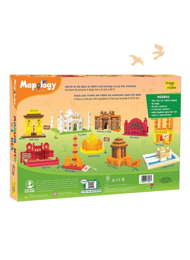 Imagimake Imagimake Mapology Monuments of India - Construction Set - Make 10 Monuments - Educational Toy for Boys & Girls Above 5 Years (Multicolour) (10 Pieces)  - Image 5