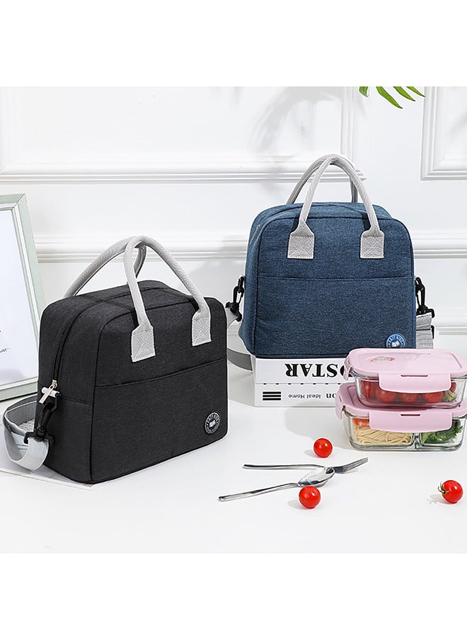 Eazy Kids - Eazy Kids 6 & 4 Convertible Bento Lunch Box with Lunch Bag and Sandwich Cutter Set - Space KSA Blue - Image 1