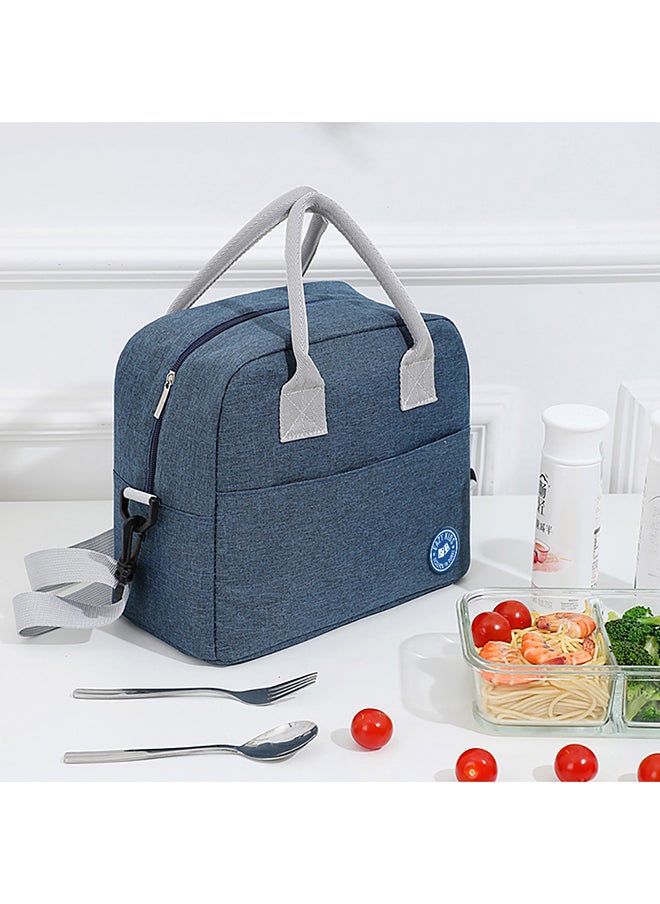 Eazy Kids - Eazy Kids 6 & 4 Convertible Bento Lunch Box with Lunch Bag and Sandwich Cutter Set - Space KSA Blue - Image 1
