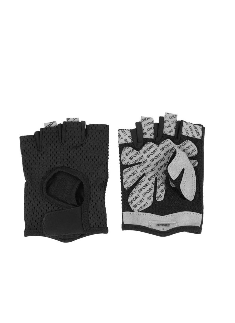 Maston - Breathable Sports Gloves Black Sports Gloves Cycling Gym Non-slip Half Finger Gloves for Women & Men - Image 1
