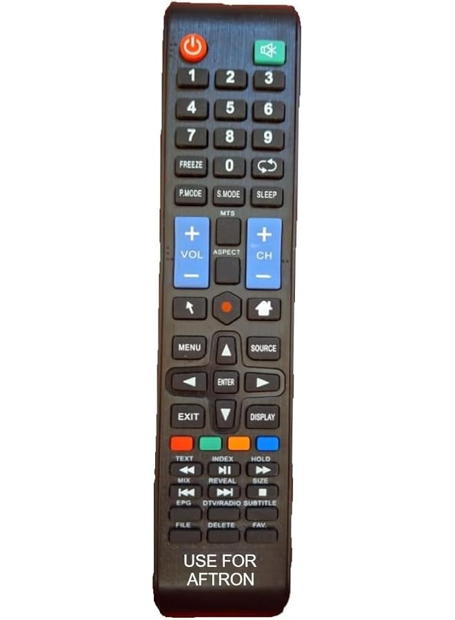 أفترون Replacement Remote Control Compatible with AFTRON SMART LCD LED TV | Universal Remote for Effortless TV Control | Durable, Easy Setup & Long Range for Home Entertainment - Image 1