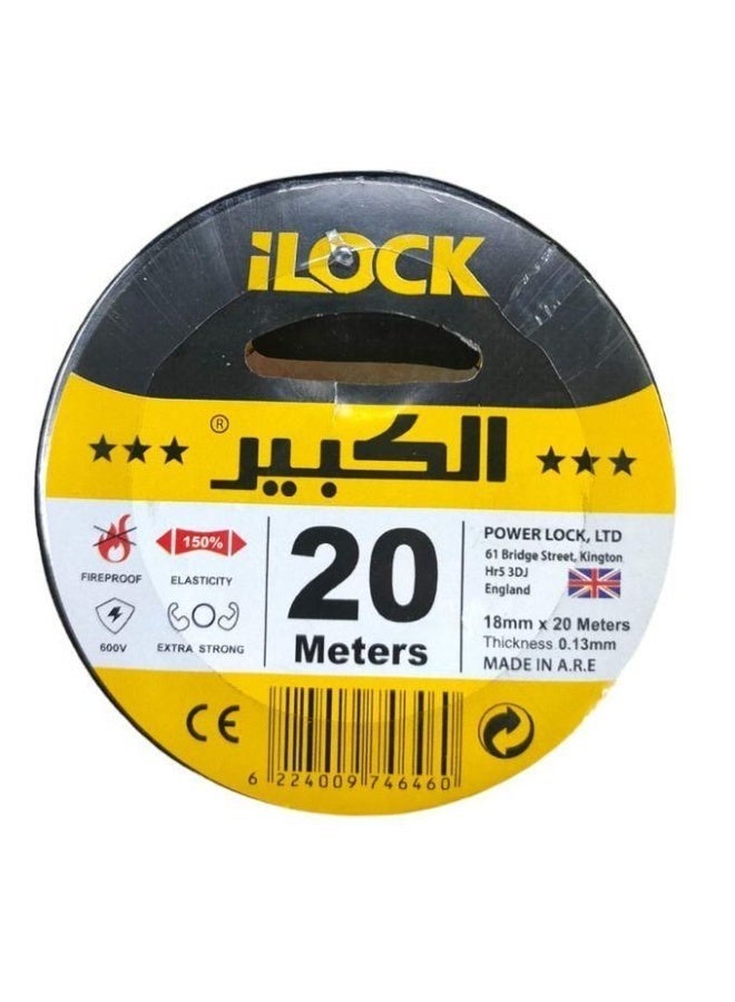 iLOCK i-LOCK PVC Electrical Tape – 20 Meters | Ultra-Strong, Pack 4PCS, Heat & Fire Resistant, Multi-Color - Image 2