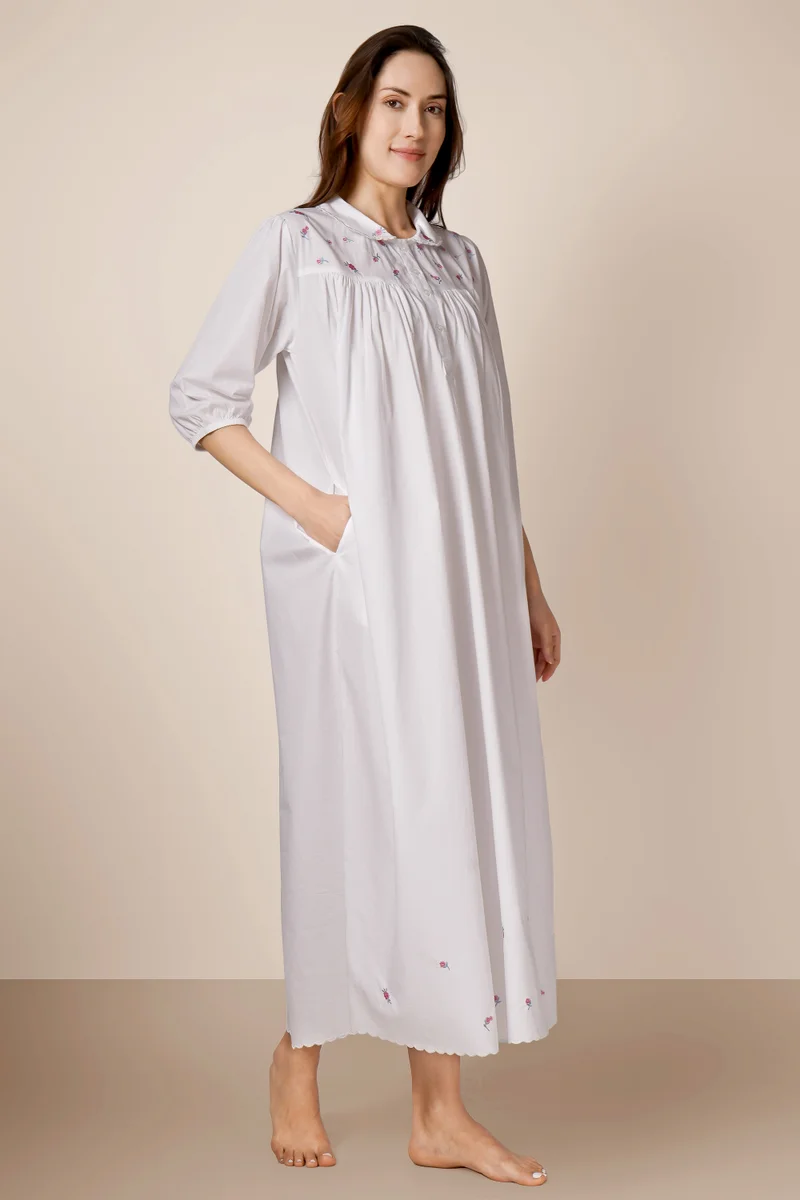 After Dark Felicia, Embroidered Nightdress