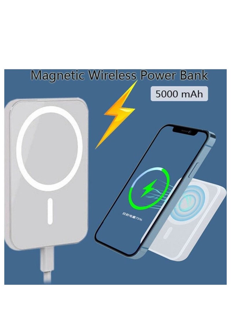 Generic - Rechargeable Battery Power Bank Compatible with Magsafe Apple iPhone Series 14 - Image 1
