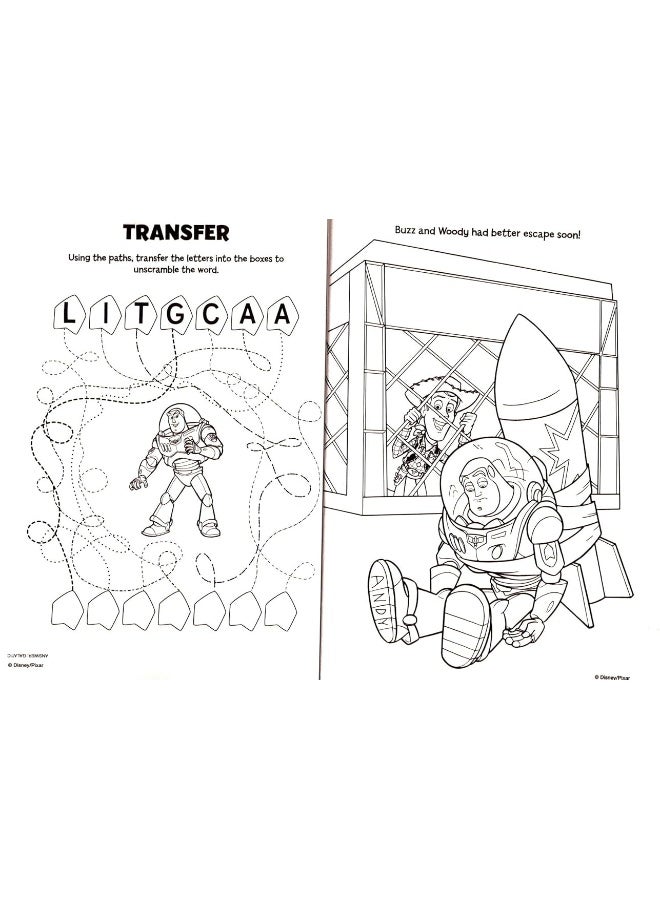 Pixar بيكسار ديزني قصة لعبة - كتاب تلوين ونشاط ضخم - 200 صفحة - Image 4