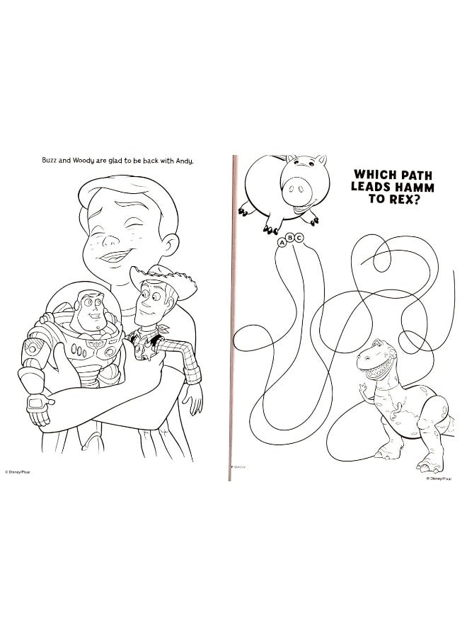 Pixar بيكسار ديزني قصة لعبة - كتاب تلوين ونشاط ضخم - 200 صفحة - Image 2